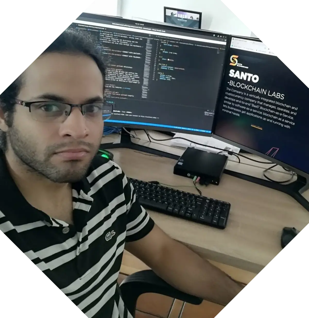 Foto mia en un ambiente laboral.