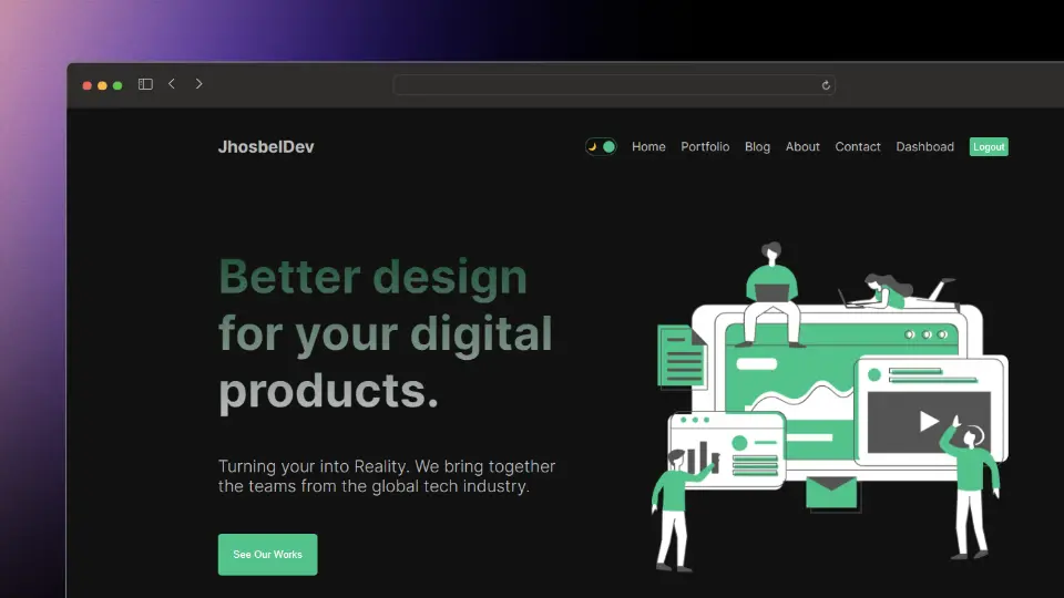 Captura de pantalla del proyecto Blog General